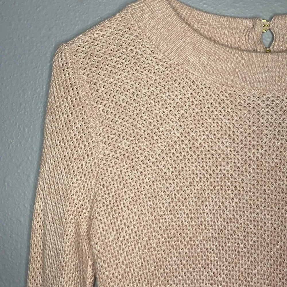 Loft Knit Pale Pink Crew Neck Sweater Size Small